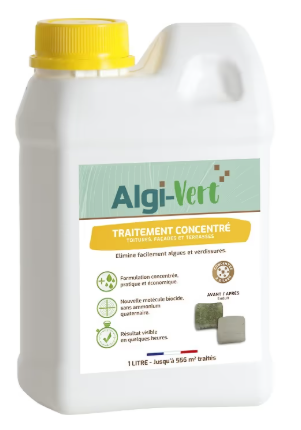 ALGI-VERT TRAITEMENT CONCENT 1 L - Traitement toiture, façade, terrasse à diluer AGZ000719230